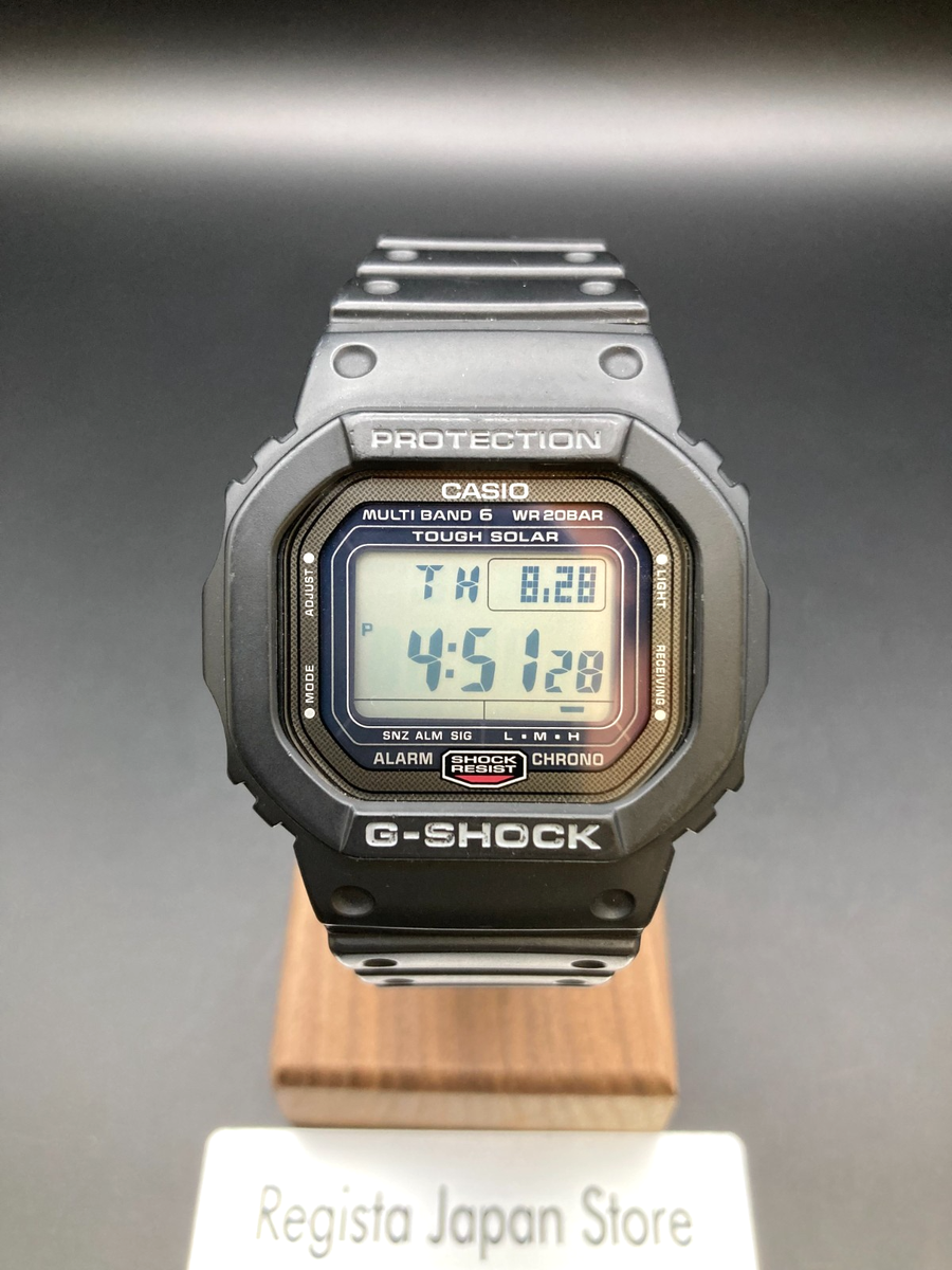 CASIO G-SHOCK GW-5000 電波ソーラー腕時計 Near Mint] Casio G-Shock GW-5000-1JF Mens Watch Digital Solar