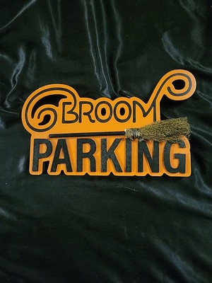 Broom Parking Sign