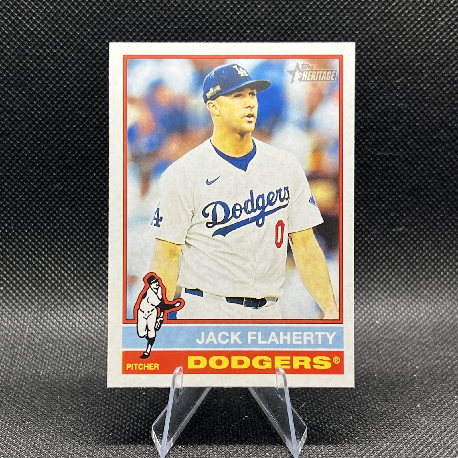 2025 Topps Heritage Baseball #304 Jack Flaherty, Los Angeles Dodgers