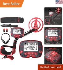 Professional Metal Detector with LCD Display  DSP Chip - Lightweight  Portable