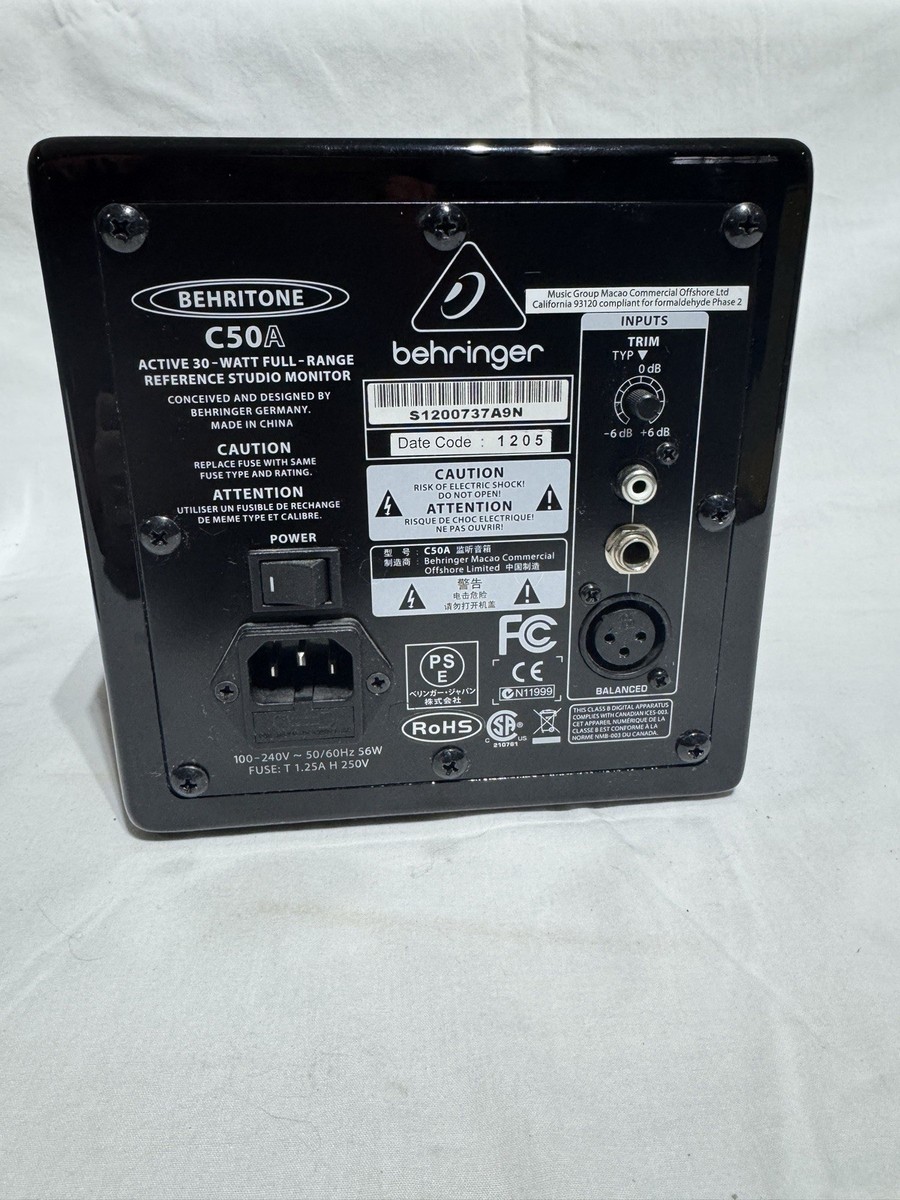 Behringer Behritone C50A Active 30 Watt Mixcube Studio Monitor