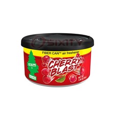 Little Trees Cherry Blast Fiber Can Air Freshener Scent Home Car Pack of 1-6 