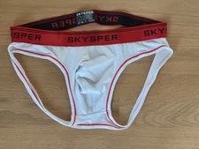 Skysper White Jockstrap (Asian L / American S)