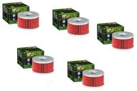 5X Hiflo HF137 ÖLfilter Oilfilter Passt An Suzuki Dr 500 600 Passt An Sachs 650