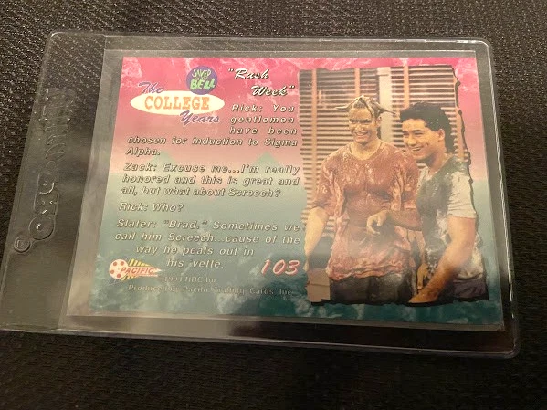 Saved By The Bell-Trading Card-College Years-1994-Pacific-Licensed-Mint-#103 - Image 2 of 2