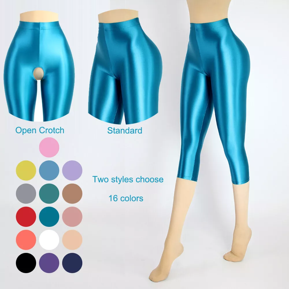 Plus Size Shiny Spandex Leggings