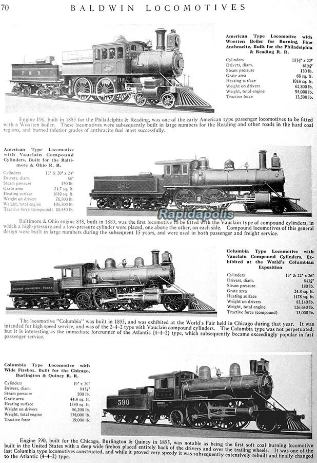 July 1931 BALDWIN LOCOMOTIVES Heavily Illustrated 84 p. Train Railroad ...