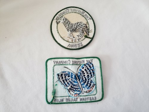 2 Pc. Nature Company Collector Patches: Zebra & Eastern Tailed Blue Butterfly - Picture 2 of 6