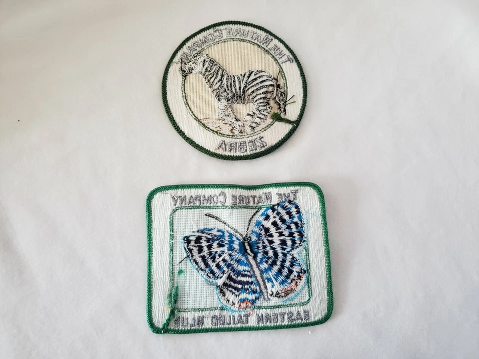 2 Pc. Nature Company Collector Patches: Zebra & Eastern Tailed Blue Butterfly - Image 2 of 4