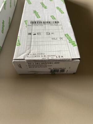 50x Wago Gmbh & Co. Kg 4-Leiter Diode Terminal 281-665/281-400
