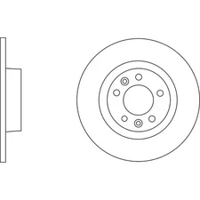 Apec Blue Brake Disc - Rear SDK6175 - Fits selected Citroen Fiat Peugeot Toyota