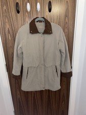 Women's Finesse Cream Beige Coat Jacket Rain Size 10 Uk