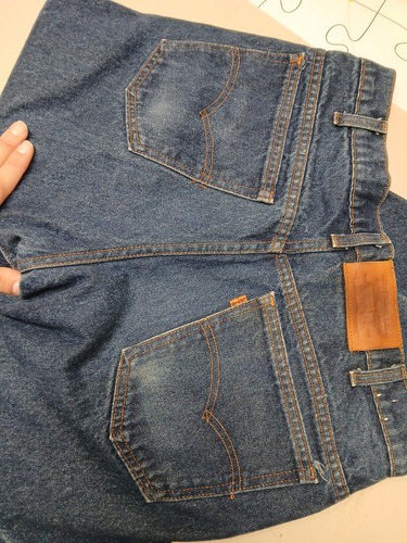 Vintage Levis 509 Jeans Mens 32x30(Actual 32x30) Blue 80s Orange Tab Deadstock - Picture 14 of 17