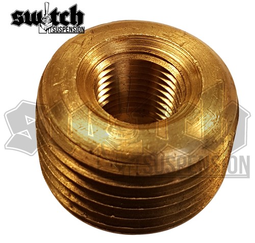Brass Pipe Fitting 3/8 NPT Male to 1/8 NPT Female Reducer Face Bushing