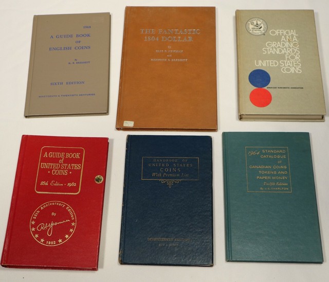 6 Vintage Coin Collecting Numismatic Books eBay