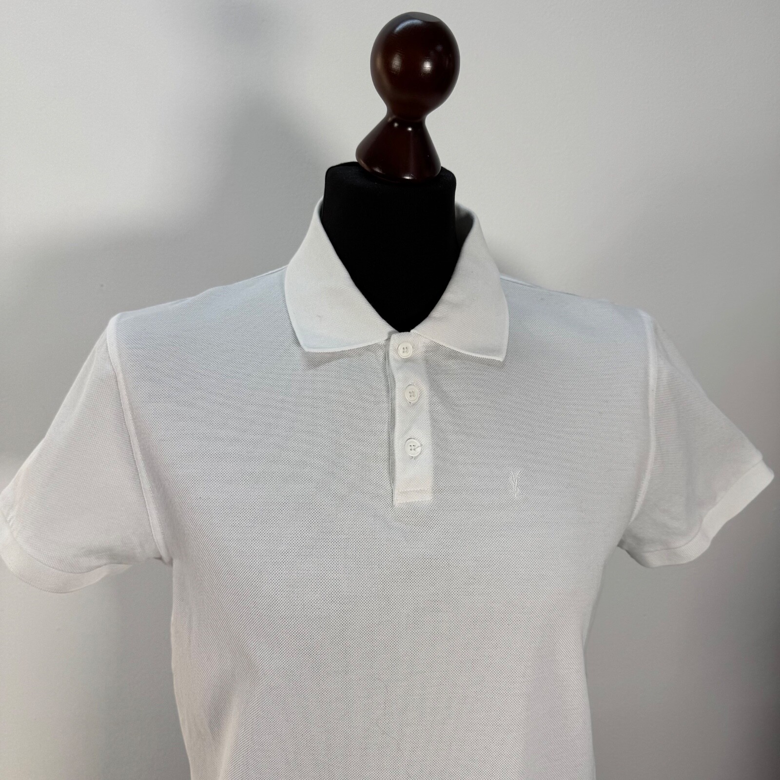 Polo Saint Laurent Paris bianca xl