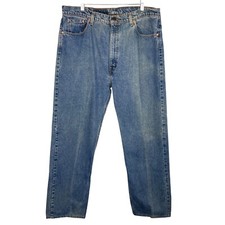 Vintage Levi's 505 Straight Leg Jeans Size Marked 42x34 Actual 39x32 Made in USA