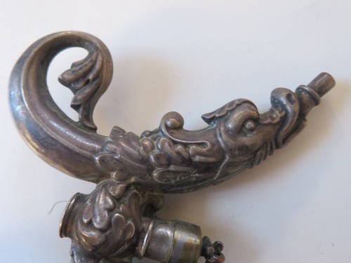 TIRE BOUCHON SIPHON A CHAMPAGNE TAP G. DELEUZE ARGENT 19 EME CORKSCREW CAVATAPPI - Picture 4 of 18