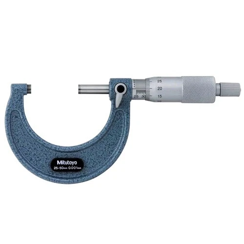 Mitutoyo 103-130 Outside Micrometer Caliper Economy Design 0.001, 25-50mm