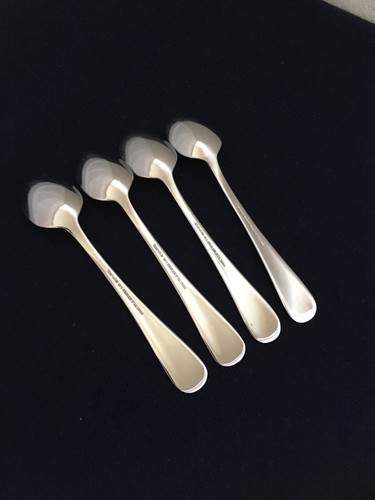 Splendide CIRRUS Stainless 18/0 Glossy Tea Spoons Lot OF 4 Preowned - Picture 2 of 3
