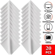 20x Microfiber Cleaner Cleaning Cloth For Phone Screen Camera Lens Eye Glasses