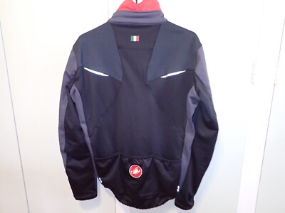 Castelli Rosso Corsa winter wind stopper jacket Grey Red