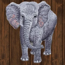 Elephant Embroidered Patch — Iron On