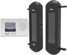 HTZSAFE Solar Wireless Driveway Alarm System No Wiring No Need Replace Battery
