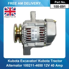 Kubota Alternator 100211-4650 D902-E  D1503-E D1703-M-E  D1803-M  V2203-M 