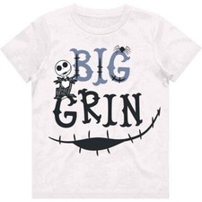 Disney Kids T-Shirt: The Nightmare Before Christmas Big Grin (9-10 Years)