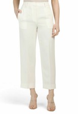  335 NWT Theory High-Rise Straight Classic Crepe Rice Pants sz 0