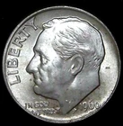 1960-D 10C Roosevelt Dime BU 90% Silver 22owc1212