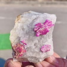 99G Natural red tourmaline rutilated uncut quartz crystal mineral specimen