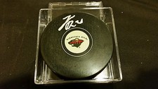 Jonas Brodin signed Minnesota Wild Official Autograph Puck COA!