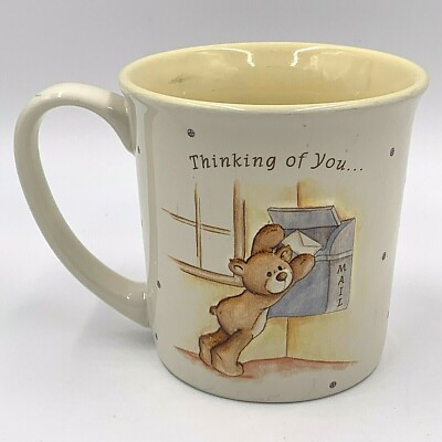 Gotta Getta Gund | Thinking of You Bear Mug | 3D Embossed Molded | Note Mail 