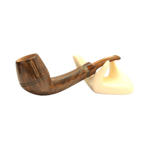 Briar pipe Smoking tobacco pipe Artisan shape BENT EGG pipe Freehand wooden pipe - Picture 2 of 9