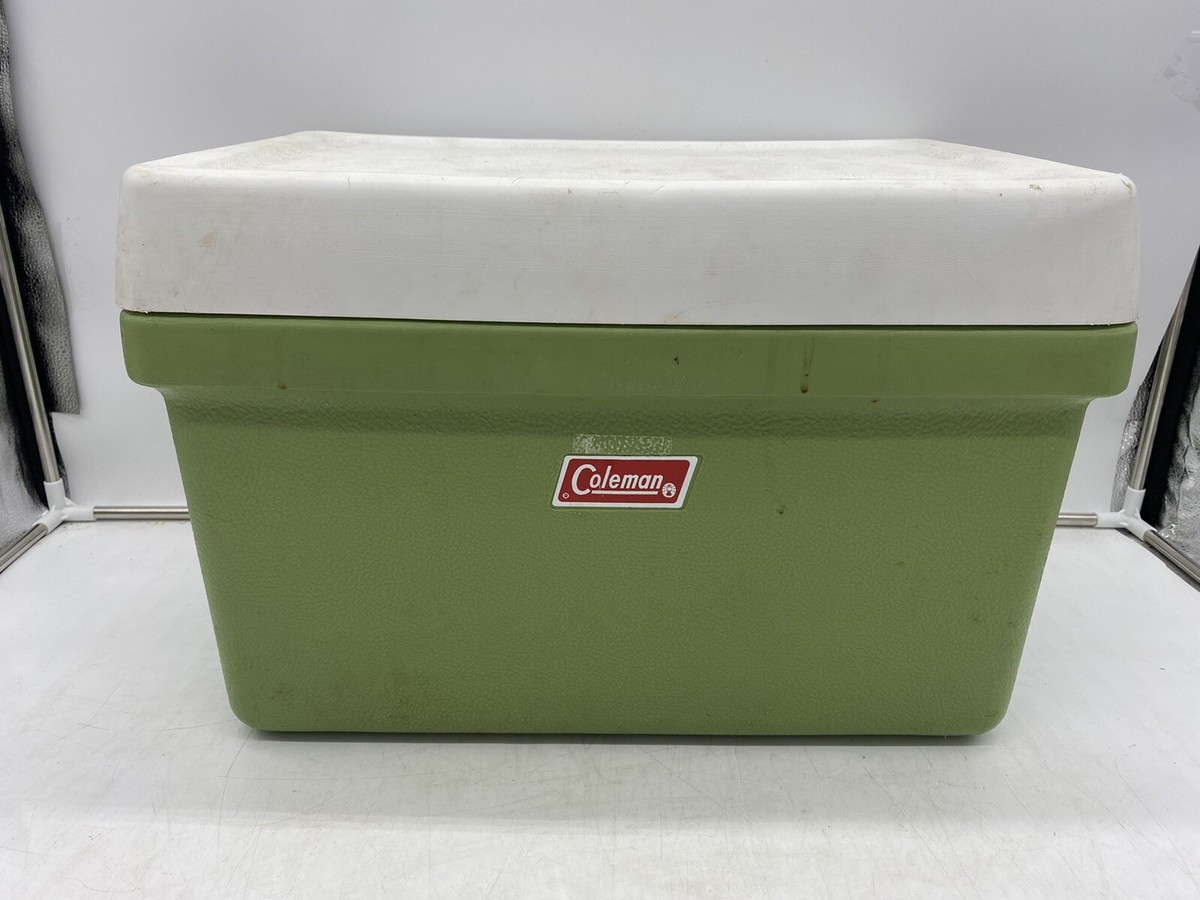 Vintage 1974 Coleman Cooler Ice Chest Dual Double Bottle Opener