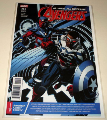 ALL-NEW ALL-DIFFERENT AVENGERS # 14 Marvel Comic NM  AMERICAN CANCER VARIANT 