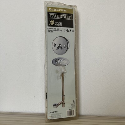 Everbilt Trip Lever 1-1/2 in. 20-Gauge Brass Pipe Drain Chrome Trim
