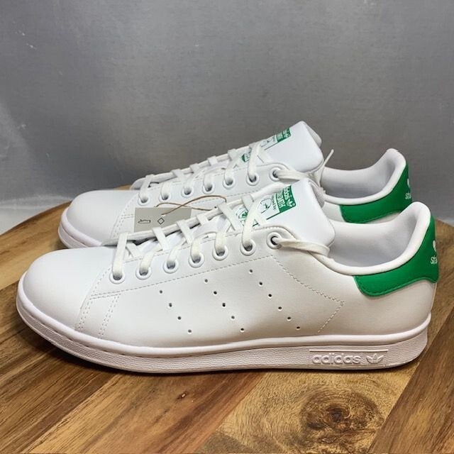 ADIDAS ORIGINALS STAN SMITH SHOES WHITE GREEN FX7519 YOUTH SIZE 7