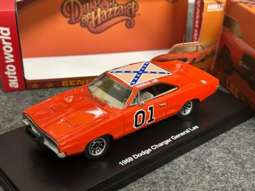 Dodge Charger General Lee Red Dukes of Hazzard 01 Warner Auto World 1/43 1969 - Imagen 1 de 10