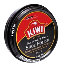  Kiwi Shoe Polish Black Leather Shine Nourishes & Protect Boot 36G [Black]