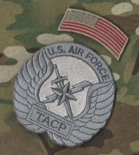 AFSOC TACP JTAC DEATH on CALL FORWARD COMBAT CONTROL CCT velkrö PATCH + US FLAG