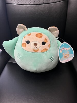 Squishmallows 8  Plush Lexie Cheetah dress-up as Manta Ray New w tags