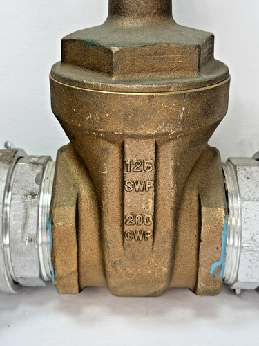 3" NIBCO MSS SP-80 T-113 BRONZE ABSPERRSCHIEBER 125-SWP 200-CWP F300 CAMLOCK KUPPLUNG - Bild 2 von 8