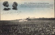 Pioneer Aviation Monoplane Airplane A. de Pischoff Kochlin c1910 Postcard
