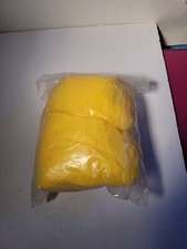 Yellow Reusable Adult One Size Rain Poncho
