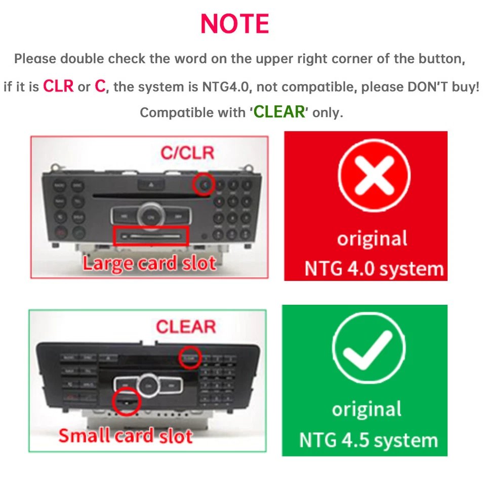 Up Wireless CarPlay Retrofit Kit Android Auto For Benz CLA GLA GLK CLS ML NTG4.5 - Image 3 of 4