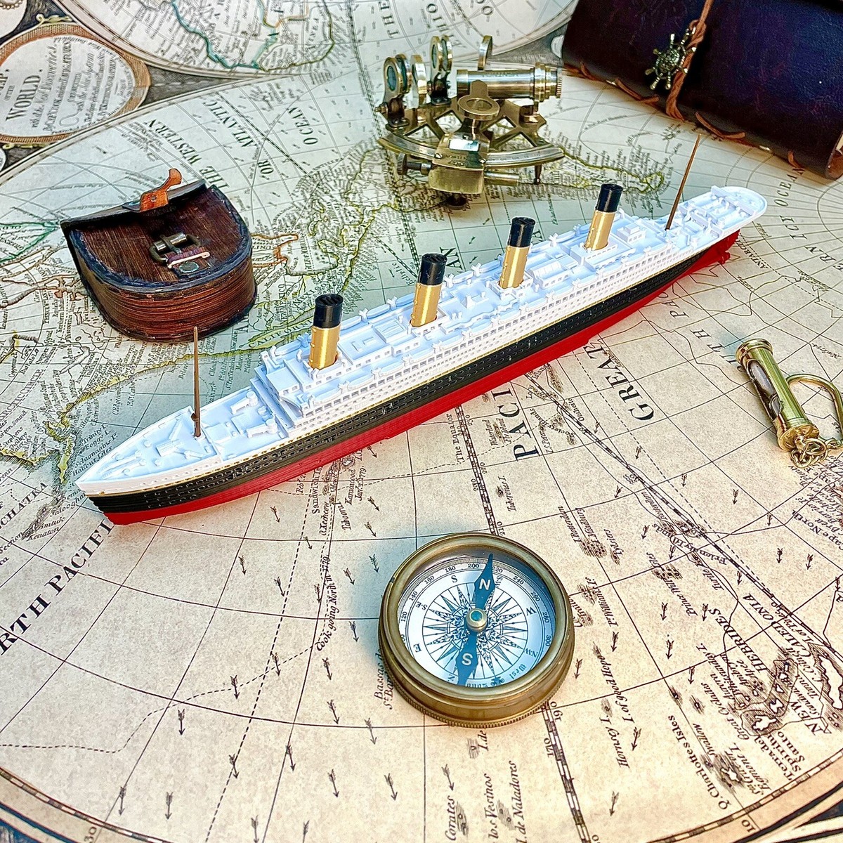 12” RMS Olympic Model, Titanic Toy, Unsinkable Titanic Gift