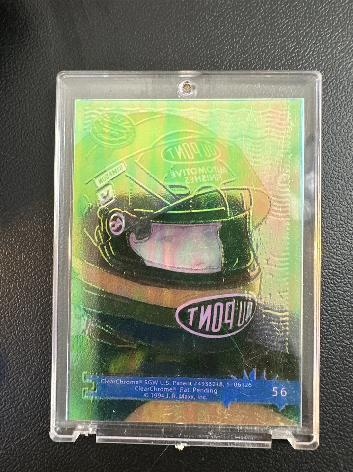 1994 Maxx Medallion Racing #56-75 Clear Plastic Limited Issue Insert Cards - Image 3 of 4